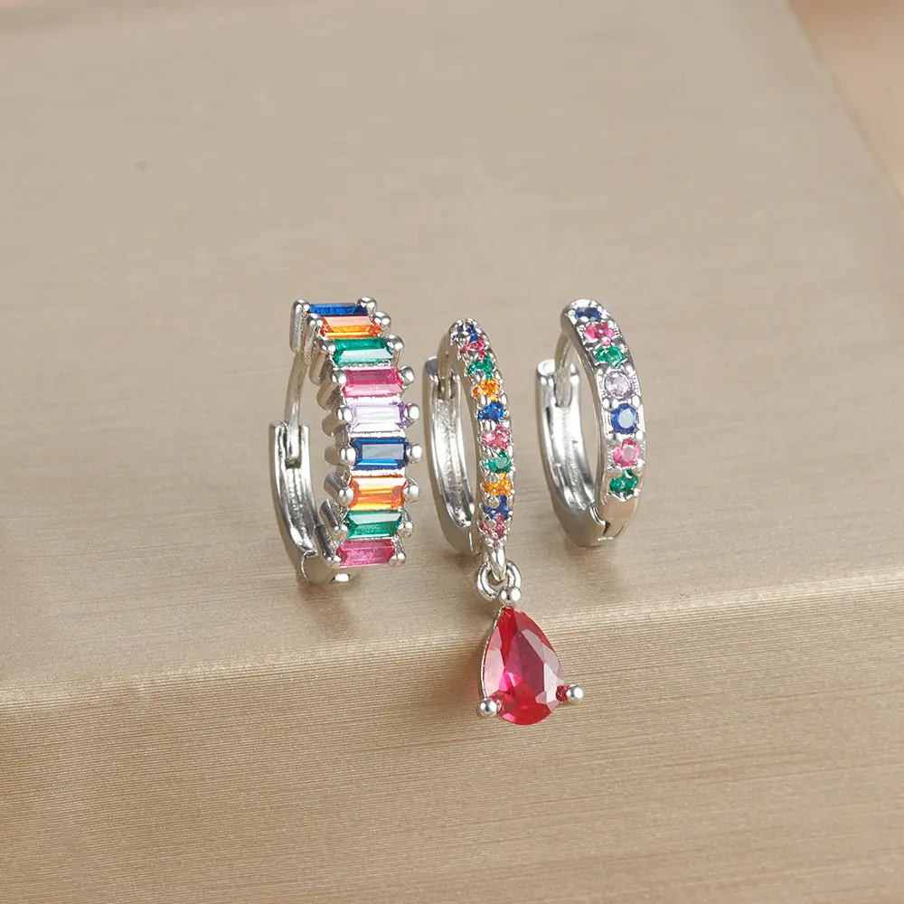 E1575 Silver Color  3PCS