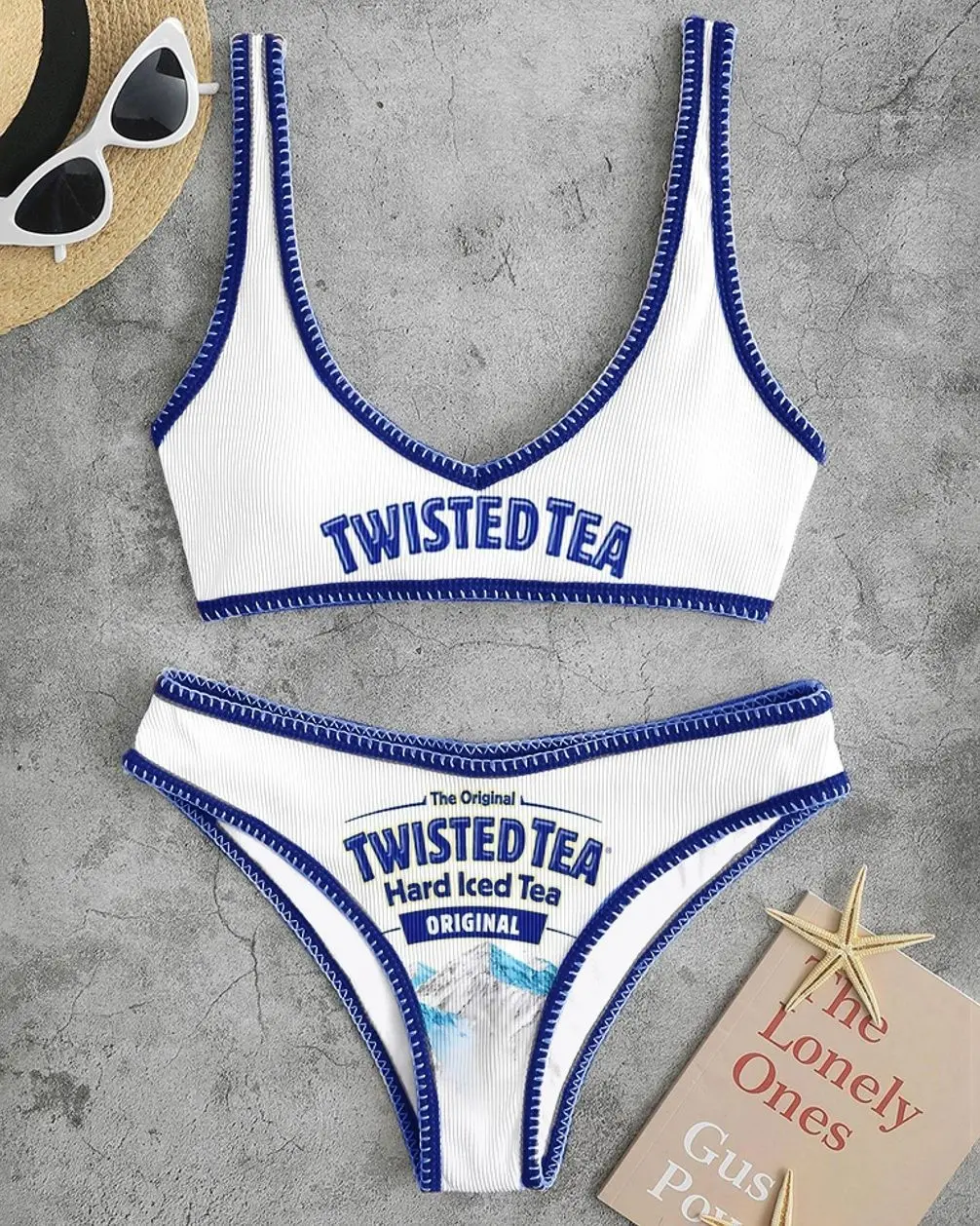 Twisted Tea Casual Printed Bikini Set F7B