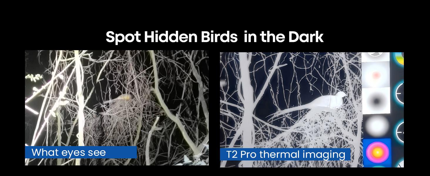 T2 Pro Thermal Monocular, 1579 Yard Night Infrared Camera with 13mm Lens,15×Zoom, iOS&Android Compatible