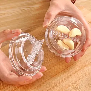 Latest Model Multi-Function Kitchen Garlic Press, Manual Garlic Press, Handheld Garlic Chopper, Roller-Style Garlic Press, High-Efficiency Garlic Press, Household Appliance, Kitchen Gadget, Accessories