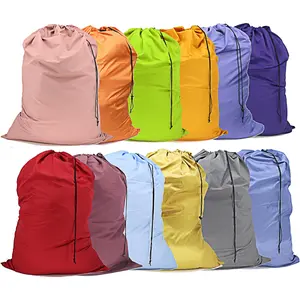 Laundry Bags 1-Pack, Washable Dirty Laundry Storage Box with Drawstrings, Travel Laundry Bags for Baskets, Oversized  Various Colors, Travel with Drawstring Closures, For University, Dorm and Apartment Residents.