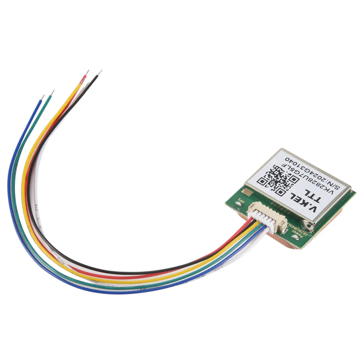 VK2828U7G5LF GPS Module, Hybrid GNSS TTL Receiver with High-Sensitivity Antenna for Drone Flight Control, 1-10Hz Adjustable Rate, Durable ABS & Metal Construction, Includes Cable, Durable Abs And Metal Construction, Support Assistnow Online And Assistnow,