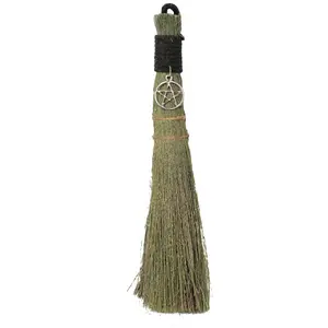 Ritual Altar Broom, 8 Inches Religious Decor Home Supply for Meditation, Spellwork, Sweeping Away Stagnant Energy, Symbolically Cleanse