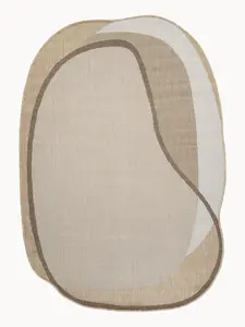 Marlene Organic Shape Beige Taupe Indoor/Outdoor Rug