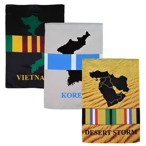 In the Breeze Veteran Lustre Flag -- Bold Printed Outdoor Flag in Various Sizes Vietnam, Korea, Desert Storm, Weather Resistant Polyester