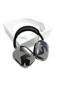 Rare AirPods Max Cover, Y2K Bedazzled Shimmering Stars AirPods Max Case, Diamond AirPod Max Attachment,Rhinestones AirPod Max Accessories