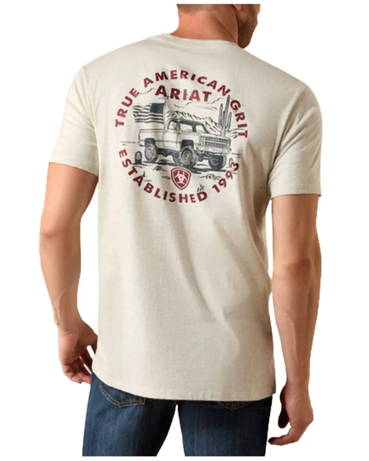 Ariat Men's Men'S Trucker Freedom Flag Short Sleeve Graphic T-Shirt - 10080251
