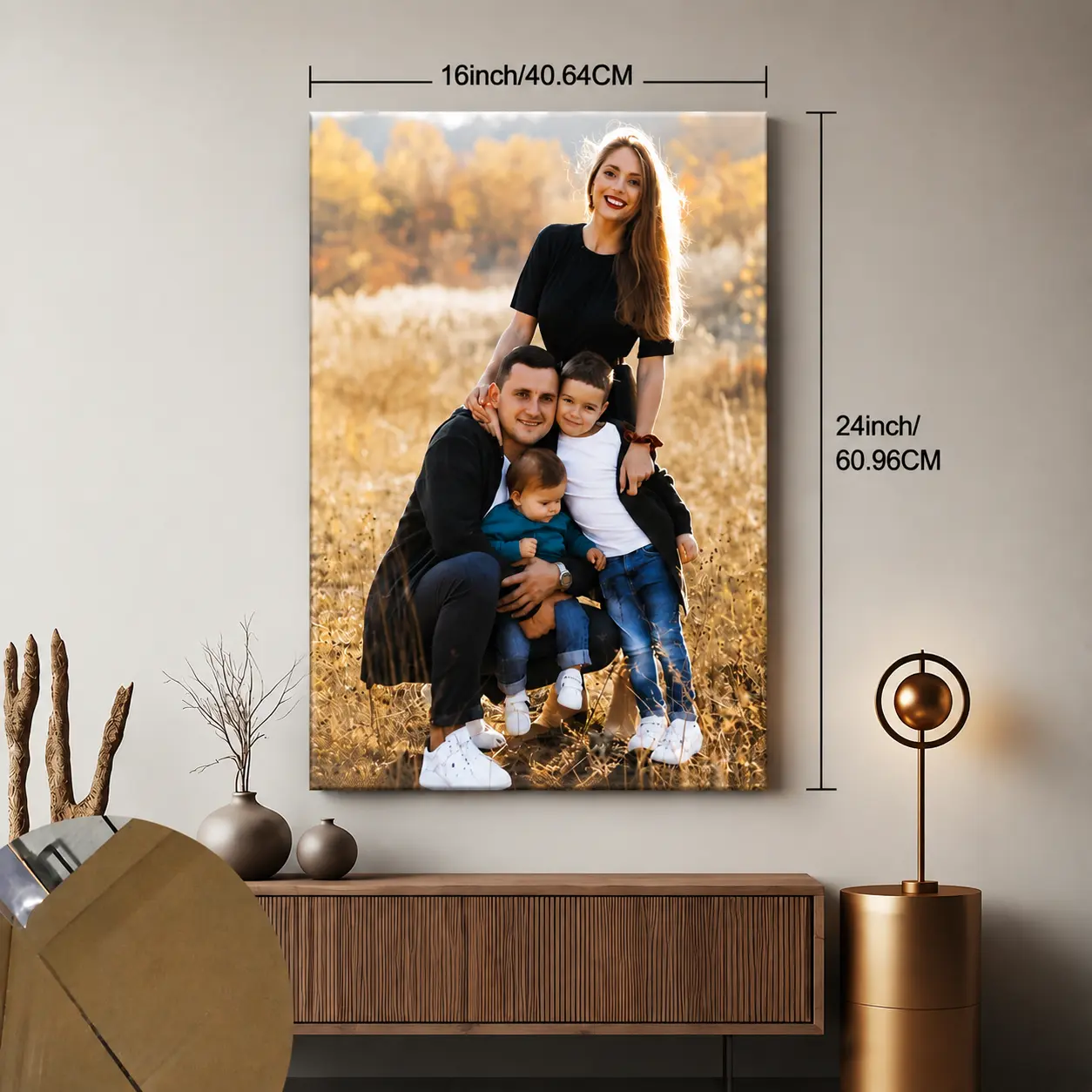 Custom Pine Wooden Frame Print, Personalized Love-Theme Wrapped Frame, Couples Gift, Bedroom Decor, Wall Art Decor, Home Supplies, Picture Frame, Solid Wooden Frame