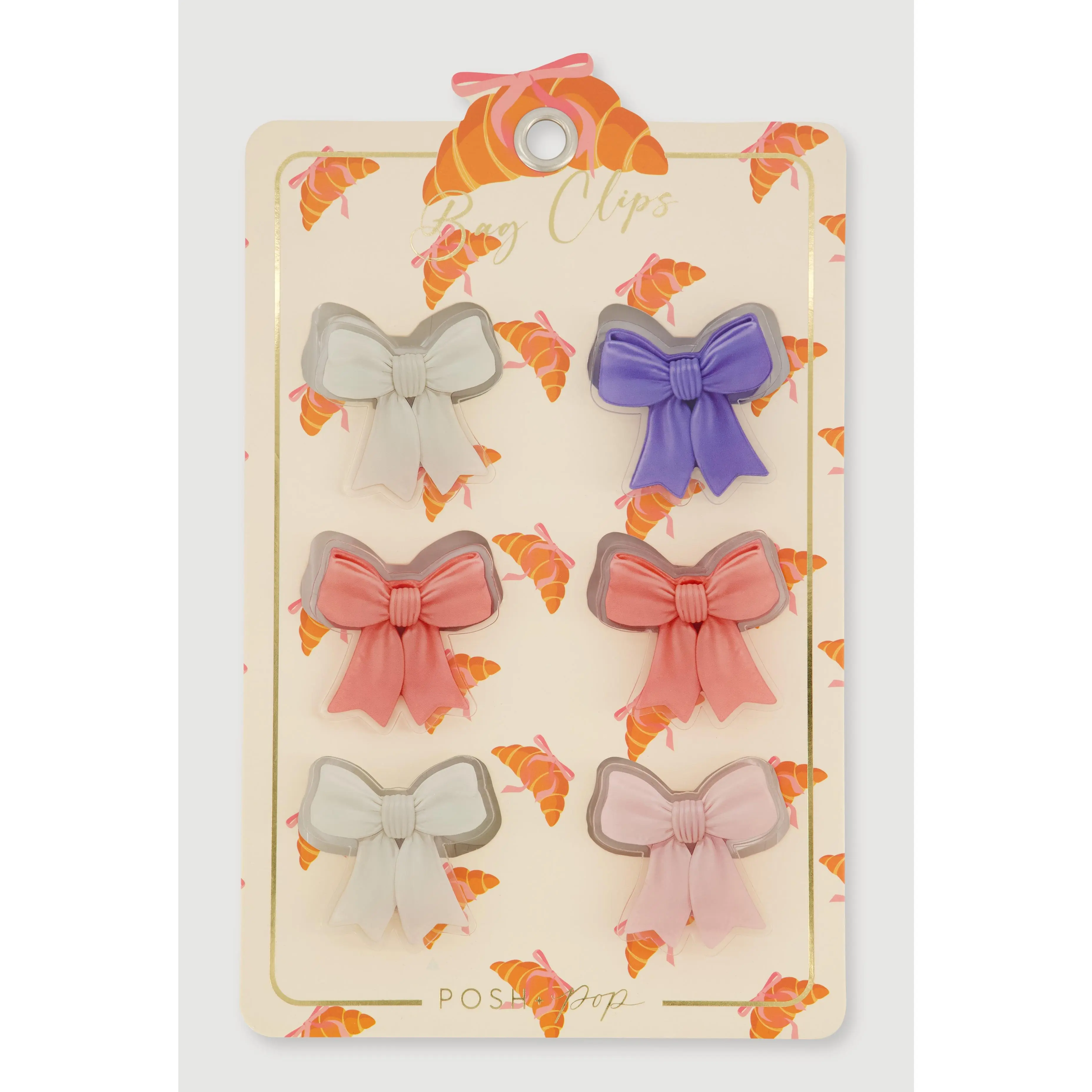 Bow Bag Clips 6 Pack