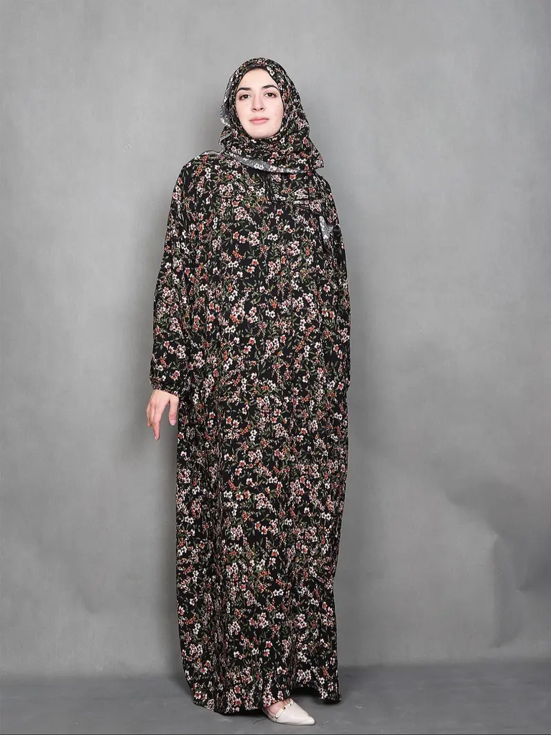 knee length dresses for ladies Modefa Premium Women's Islamic Two Piece Prayer Dress main image 1