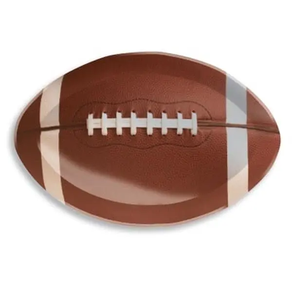 212 MAIN Large Size Plastic Football-Shaped Tray - Sports Theme Home & Festive Party Supplies