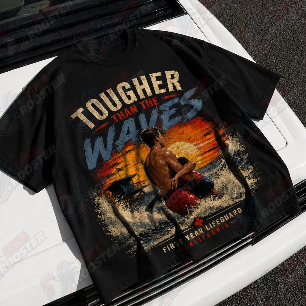 Tougher than The Waves Shirt, Ryder Williams Shirt, Fist Year LifeGuard shirt, Hero American shirt, Unisex Shirt, Full Sizes, Full Colors