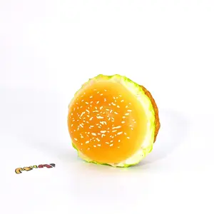 MHM Squishy Fried Chicken Burger  Holiday Gift Slow Bounce Stress Relief Toys Soft Safe Material Compact Portable Fun Art for Hands