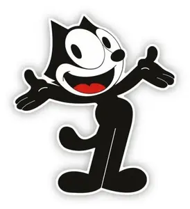 Felix the Cat Cartoon Comic Sticker Decal Laptop Wall Phone Car Kids Family