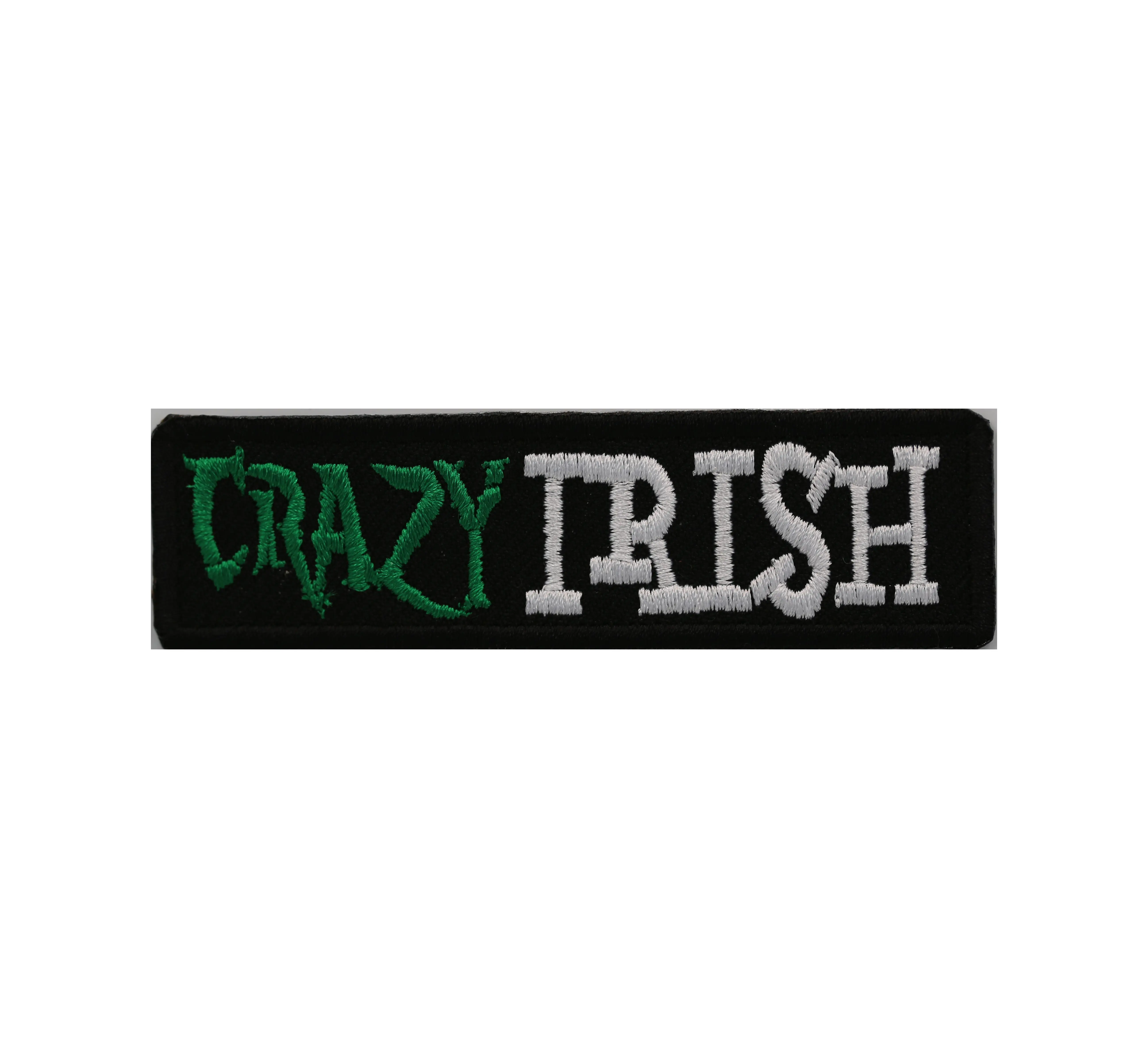 Crazy Irish embroidered Biker patch