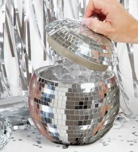 The Moment - Disco Ball Ice Bucket Glass Utensils Aluminium