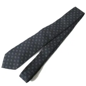 Pre-owned GUCCI Silk Small Leather Goods GG Pattern Wool Tie