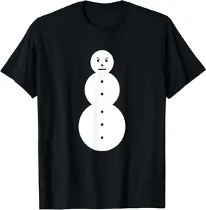 100% Cotton Fashion Garment Funny Angry Snowman - The Jeezy Snowman T-Shirt