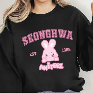 Cute Atz Member Sweatshirt, Boy Group Inspired Tops, Kpop Merch, Gift For Atiny Fandom, Kpop Tour Concert Outfit