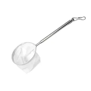 Expandable stainless steel aquarium net - ideal for fish and shrimp, durable stainless steel - suitable for aquarium owners - suitable for cleaning and fishing - a great gift for fish lovers