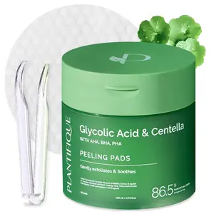 PLANTIFIQUE Centella Peeling Pads - Korean Exfoliating Formula for Gentle Skin Renewal - Toner Pads for Cleansing All Skin Types - Korean Skincare - Kbeauty