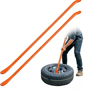 2-Piece Heavy Duty Tire Changing Tool Set 38-Inch Professional Levers for Cars Trucks Trailers & Buses Ideal Tubeless Installation Removal