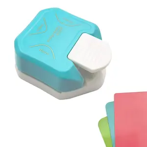 3 in 1 Paper Corner / Rounder, Punches for Crafts, DIY Hole Puncher, Photo Card Making and Scrapbooking (Green)