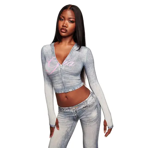 BLARE HOODIE - DENIM TROMPE L'OEIL