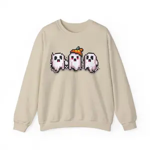 Spooky Ghost Sweater-Perfect for Fall-Three Ghosts-Escape Boardman Hotel-Cozy Sweater