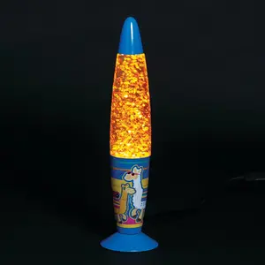 Llama Glitter Lamp