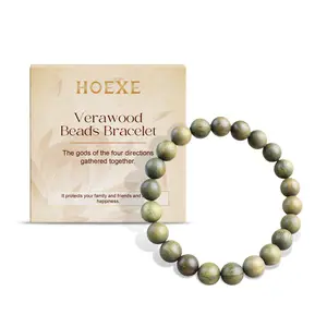 Hoexe Green Sandalwood Bracelet Trendy Fashion Elegant Portable Durable Nice Special-Interest Design Bracelet