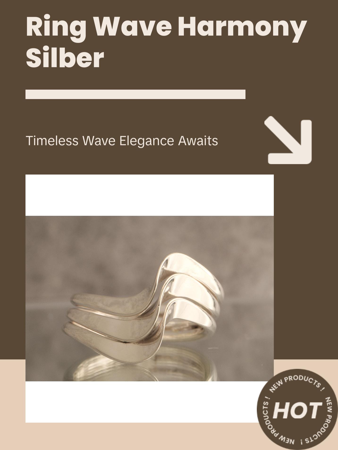 Wave Harmony - Over 7 Grams Of 925 Sterling Silver Ring