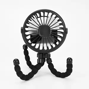 Portable Flexible Fan | 3 Wind Speeds + Night Light | Stroller, Bed, Bike Ready!
