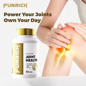 【Black Friday】FUNRICH Joint Health Supplement for Mobility & Joint Pain with Glucosamine, Chondroitin, MSM & Turmeric - 120 Capsules