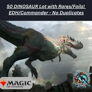 50 Dinosaur Lot with Rares! Collection - Magic the Gathering NO DUPLICATES! EDH