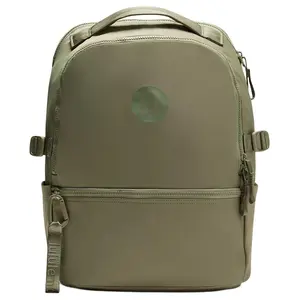 Lululemon NEW CREW 22L Backpack with Logo, Adjustable Straps, Nylon, Unisex, Green