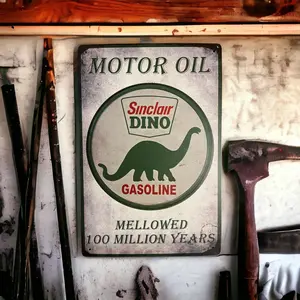 Vintage Sinclair Dino Metal Sign