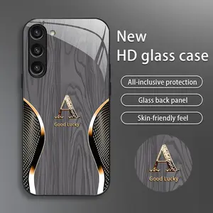 Suitable for [Galaxy S23+] Brand new premium phone case, drop-proof and fingerprint-resistant，sophisticated and minimalist design, with 26 English letters to choose from YM99