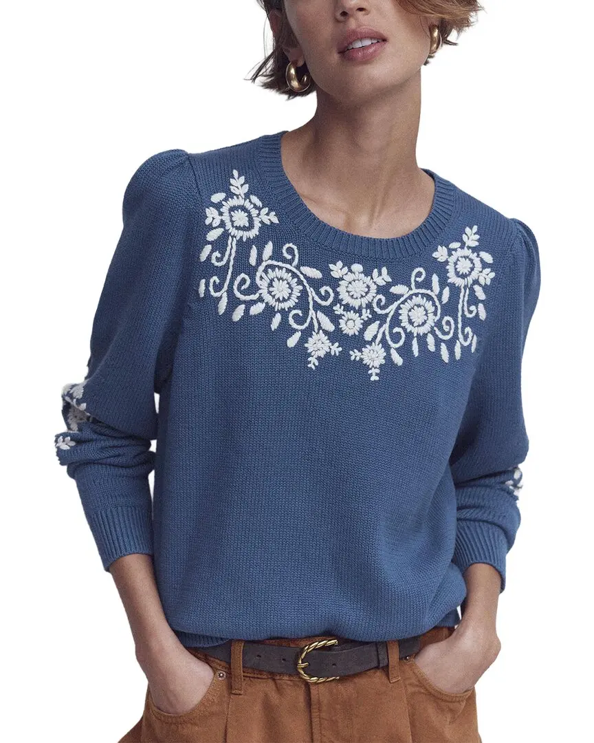 Boden Davina Puff Sleeve Wool-Blend Jumper