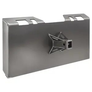 VEVOR 1/4" Skid Steer Attachment Plate, Skid Steer Mount Plate, Quick Attachment Loader Plate, with 2.28" Hitch Receiver, Compatible with Deere, Kubota, Bobcat, Mahindra Skid Steers and Tractors