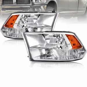 2009-2018 Dodge Ram 1500 2500 3500 Quad Style Headlights Headlamps 09-18 Set