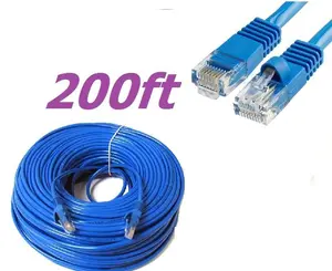 CAT5 CAT5E cat 5 RJ45 Ethernet LAN Network Cord Cable 200ft 200 FT BLUE