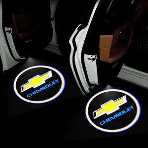 Fashion Car Styling LED Door Welcome Light Projector Car Door Lights Car Decorative Light for Chevrolet Captiva Cruze Spark Colorado Malibu Trax Z71 Aveo Orlando Lacetti Equinox
