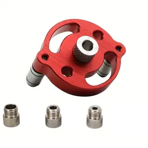 Self-Centering Drill Hole Locator, 6/8/10mm Self-Centering Dowel Pin Locator, Handheld Straight Hole Board Drilling Center Locator