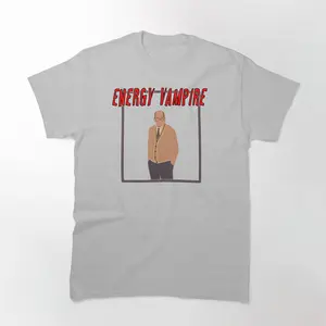 Energy Vampire Halloween T-shirt - Spooky Halloween Tee Featuring Energy Vampire Design, Perfect for Halloween 2024, Ideal for Fans of Supernatural and Horror Themes