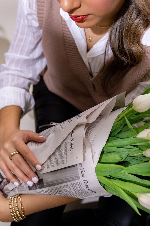 Sarafina Jewelry's Lady J Studs | 30 mm | 14k Gold Over Sterling Silver