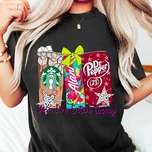 Yes I’ve Eaten Today with Starbucks Alani Dr Pepper Shirt, Coffee - Soda Lovers Tee, Preppy Drinks T-shirt for Women Gift