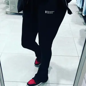 Black Stacked Joggers -  Tall Girl Fit