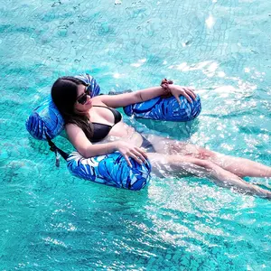 Inflatable Pool Floats Adult,1 Packs Floating Lounge Chairs,Blow up Pool Noodles for Adult Heavy Duty,Floating Chair for Party Summer Water Beach Lake Fun