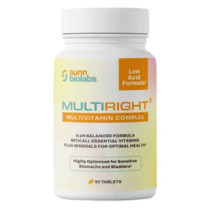 MULTIRIGHT Low Acid Multivitamin Complex - 90-day Supply (1 bottle)